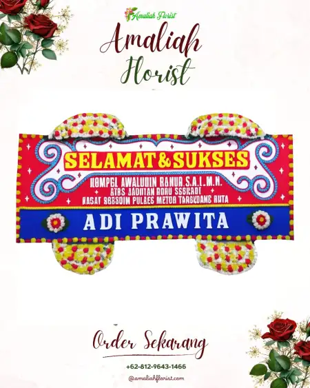Papan Bunga Ucapan Selamat Blawe